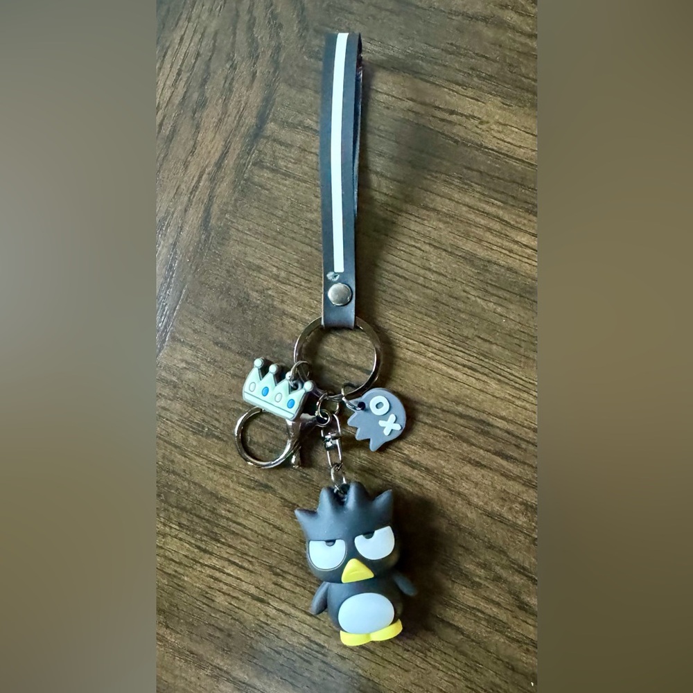 Badtz Maru Hello Kitty & Friends Wristlet Keychain Fob Holder Lobster Claw